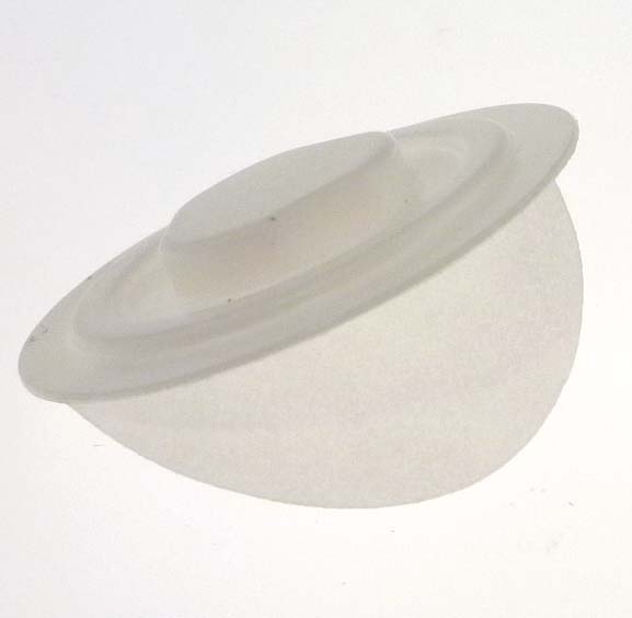 CD HUB 1-3/8" VACCUM FORM - WHITE