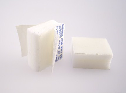 STAND OFF 1/2" X 1" X 1" ADHESV WHT FOAM