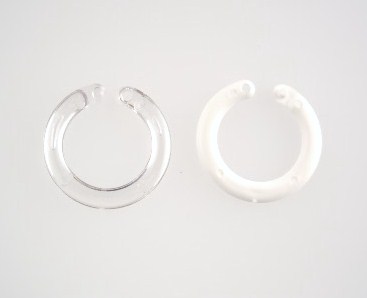 SNAP RING 11/16" PLASTIC-WHITE