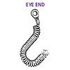 COIL W/ RING & EYE 3/16" I.D