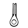 CRIMP CLIP 1-1/8" LONG 3/16" I.D.