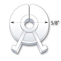 INVENTORY CONTROL STOP- SQUEEZE- FROSTED CLEAR
