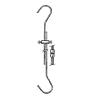 DOUBLE HOOK 24"-48" WITH SCREW LOCK