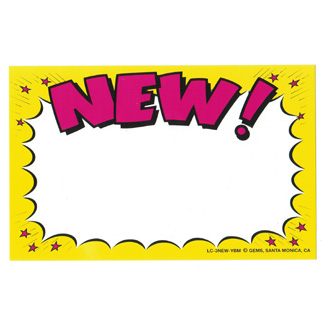 "Clearance" And "New" Card Stock