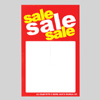 CARD-SLOT-"SALE" 3-1/2" X 5-1/2" RD/YL/W