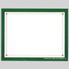 CARD-BORDER  5-1/2" X 7" GREEN-GOLD