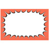 CARD-BURST 7" X 11" FL. ORANGE