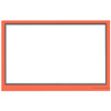 CARD-BORDER 7" X 11" FL. ORANGE
