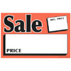 CARD-SALE 7" X 11" FL. ORANGE