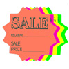 CARD  SALE REG..  3" STARBURST DIE CUT 