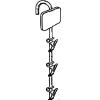 MERCHANDISE  STRIP-18 CLIP HEADR MTL WHT