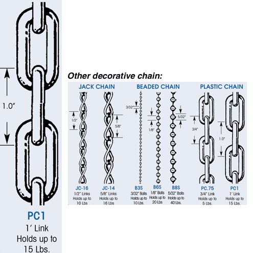 PLASTIC CHAIN 15# BLACK