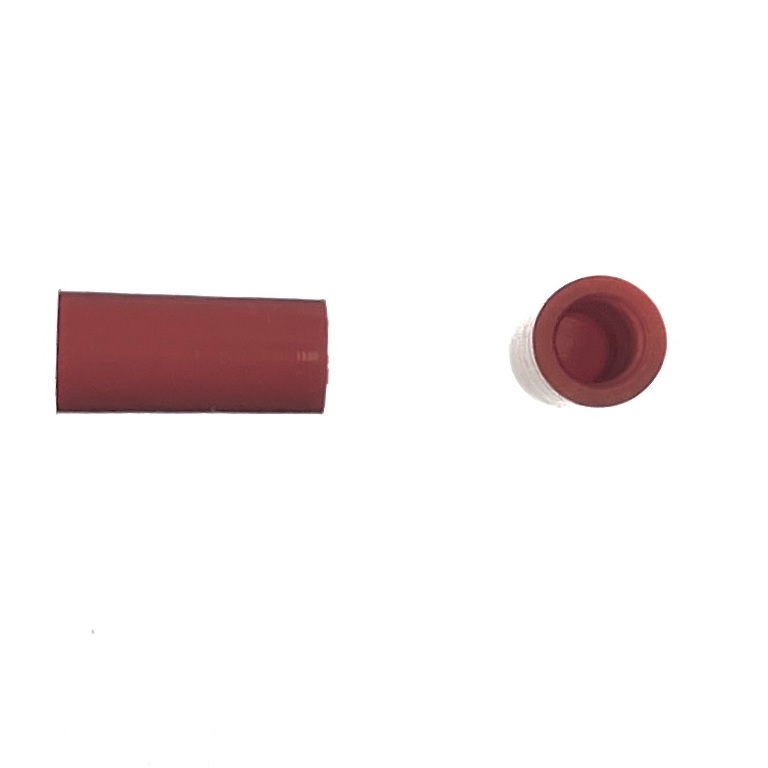 POLE FEET PLASTIC END CAP. RED