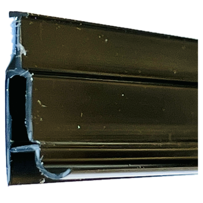 HINGE GRIP FIN TOP SIGN HOLDER - BLACK