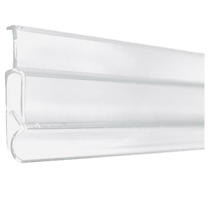 HINGE GRIP FIN TOP SIGN HOLDER - CLEAR