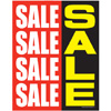 POSTER "SALE SALE SALE" 22 X 28" RED WHT