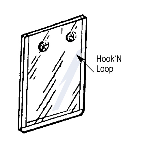 8.5" X 11"COVER WITH HOOK & LOOP