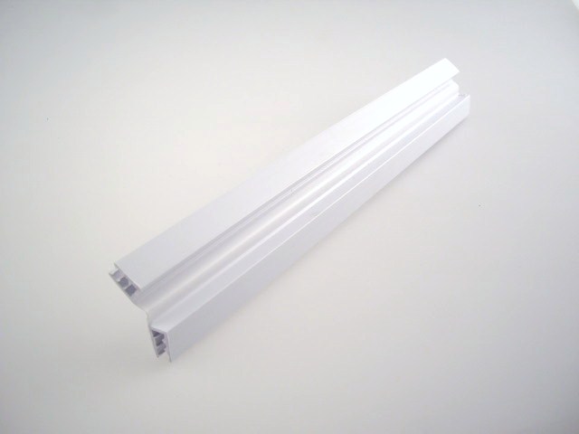 H HINGE 48" WHITE FOR 3/16 TO 1/4"