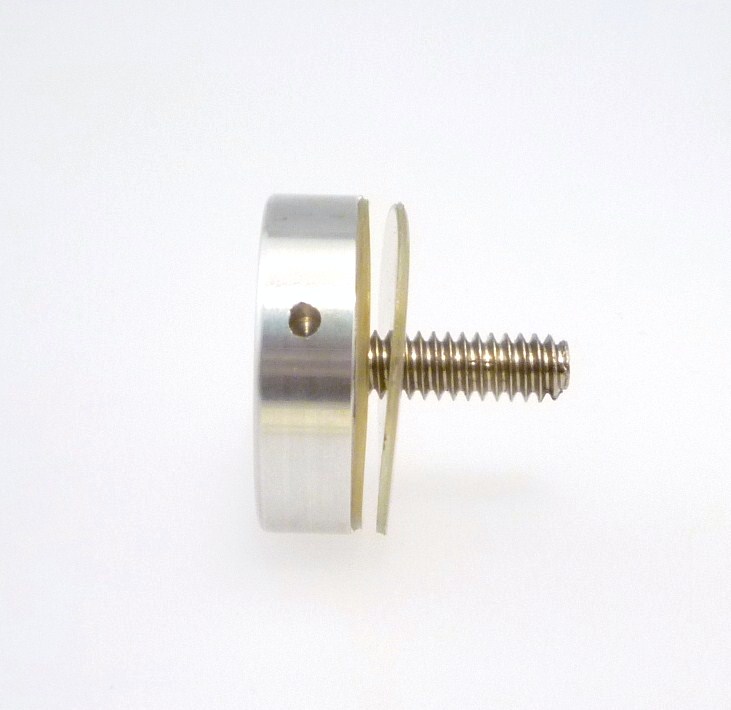 STAND-OFF SCREW 1-1/8" DIA  SATIN ALUM