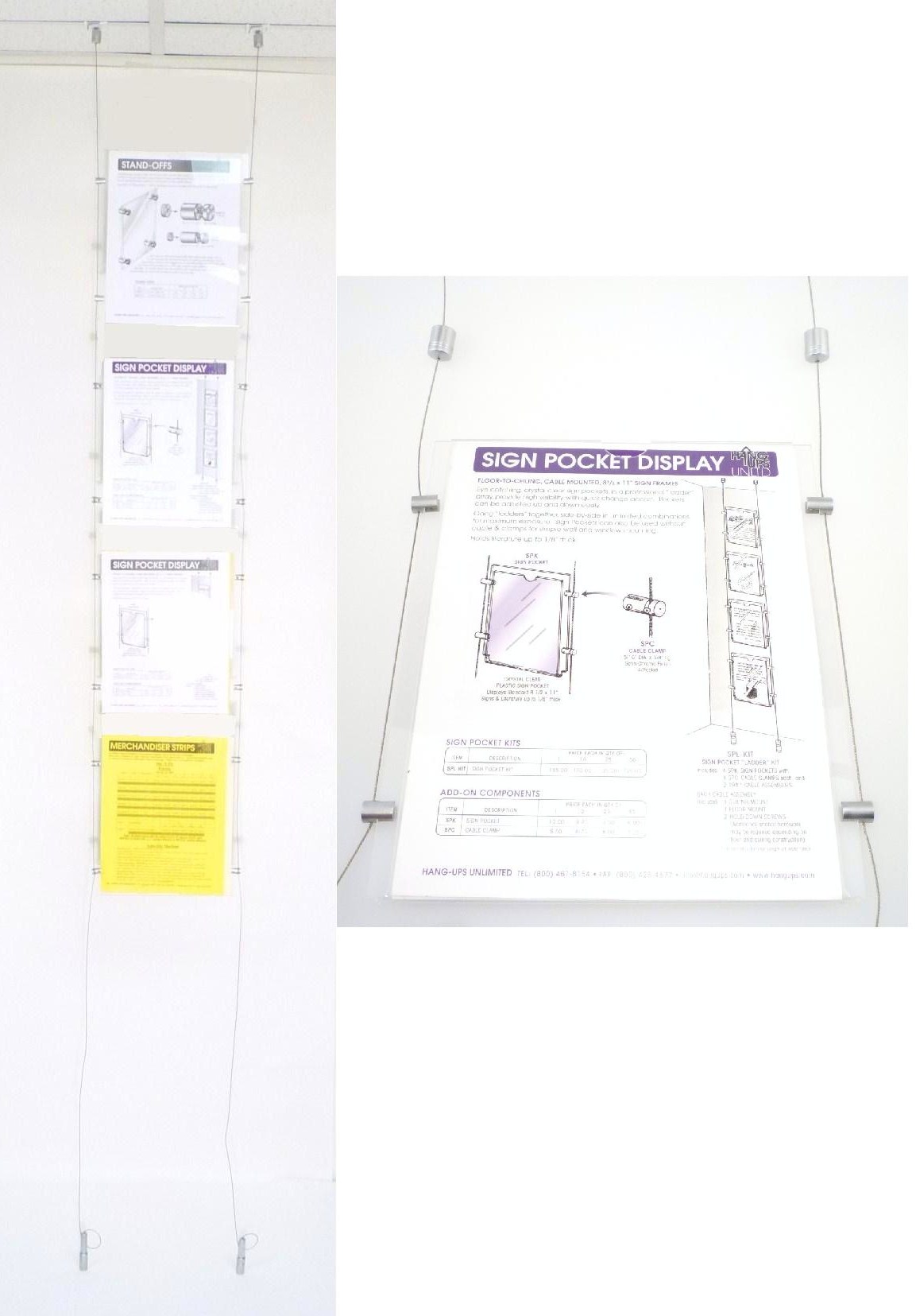 SIGN POCKET "LADDER" KIT