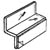 4" SLAT WALL ADAPTER WITH ADHESIVE
