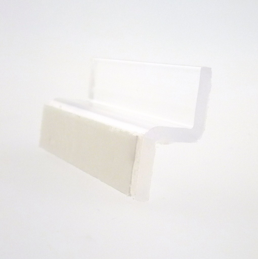 2" SLAT WALL ADAPTER WITH ADHESIVE