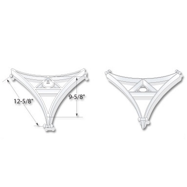 TRIARAMA 14" 3-PANEL FORMER-SKYHOOK