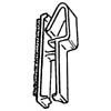 PLASTIC-CLIPS W/ADHESIVE