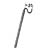 9' GARMENT POLE PUSH BUTTON SECT. POLE