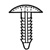 X-MAS TREE CLIP, RND HD- .25" HOLE NATURAL