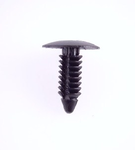 X-MAS TREE CLP, RND HD- .25" HOLE BLACK