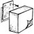 STAND OFF 1/2" X 1" X 1" ADHESV WHT FOAM