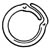 3/4"I.D. OVERLAP RING CLEAR
