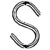 3/4" S  HOOK GALV. STEEL